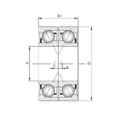 ISO 7340 ADF Rolamentos de esferas de contacto angular