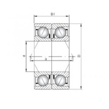 ISO 7003 CDB Rolamentos de esferas de contacto angular