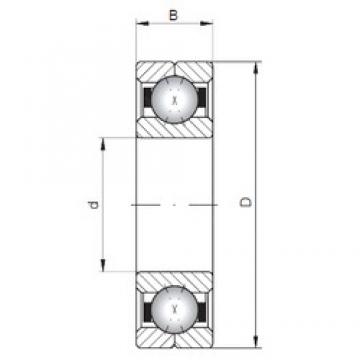 ISO Q1028 Rolamentos de esferas de contacto angular