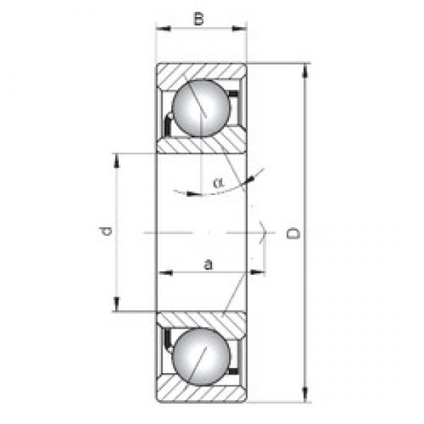 130 mm x 280 mm x 58 mm  ISO 7326 A Rolamentos de esferas de contacto angular #3 image